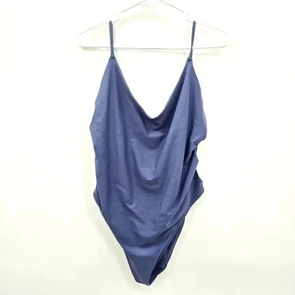 Aerie Blue One Piece Cutout Sides Bathing Suit Swimwear XL - Picture 1 of 3